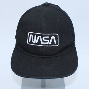 NASA H3 Mens Logo Baseball Cap Snapback Black